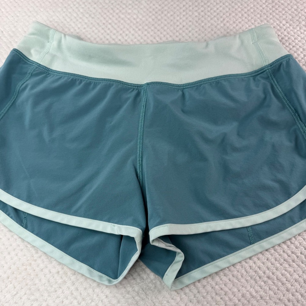 Ivivva by Lululemon Kids Teal Mint Green Athletic Running Shorts Size 14